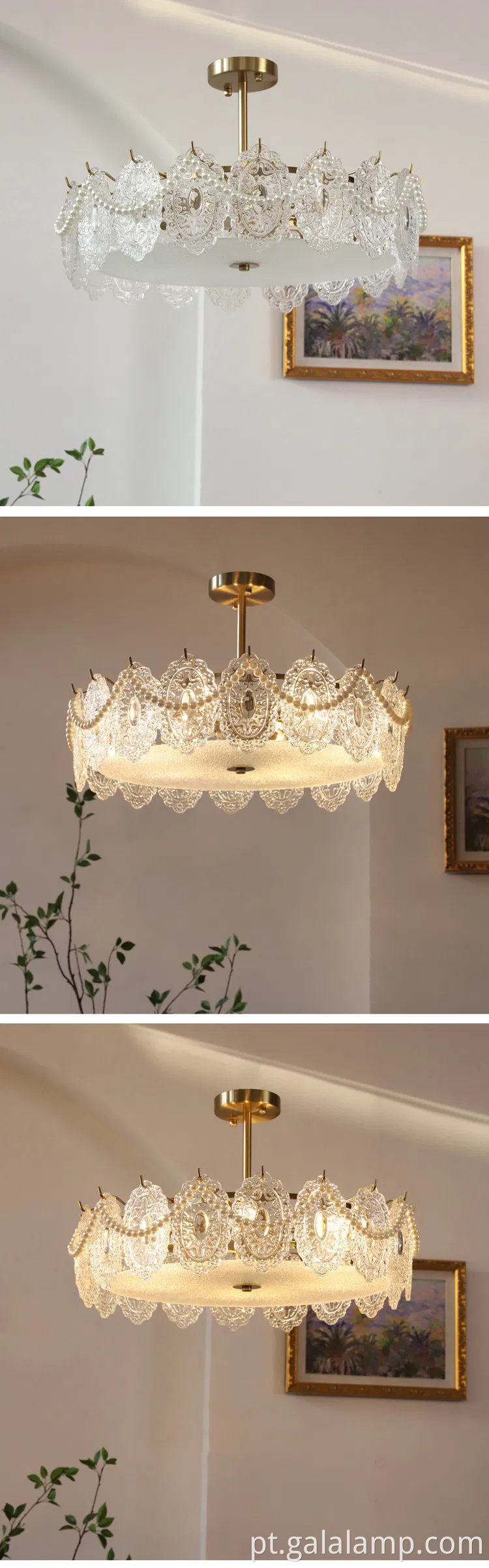 Luz pendente minimalista elegante para as salas de estar modernas